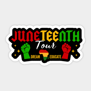 Juneteenth Tour, Black History, Black King Nutrition Facts, Celebrate Juneteenth, Juneteenth Month (2 Sided) Sticker